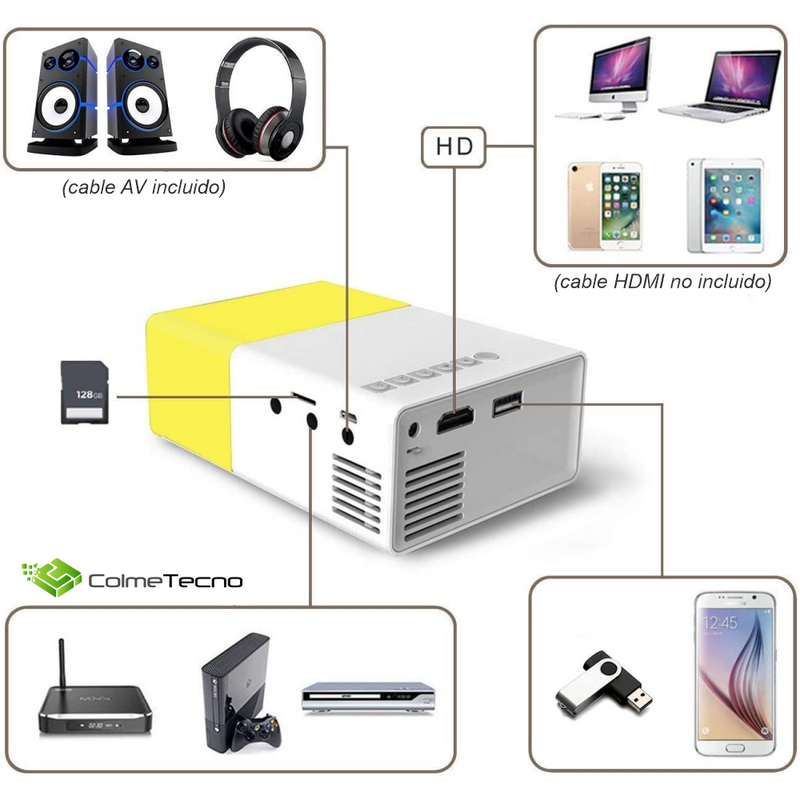 MINI PROYECTOR LED VIDEO BEAM 🎥🍿